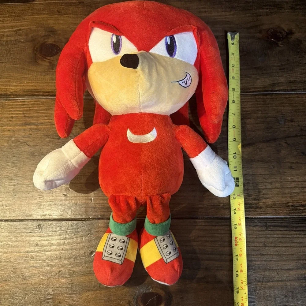 Sonic The Hedgehog Knuckles Hug-Me Shake Action Plush KidRobot 17 Inches Works!!